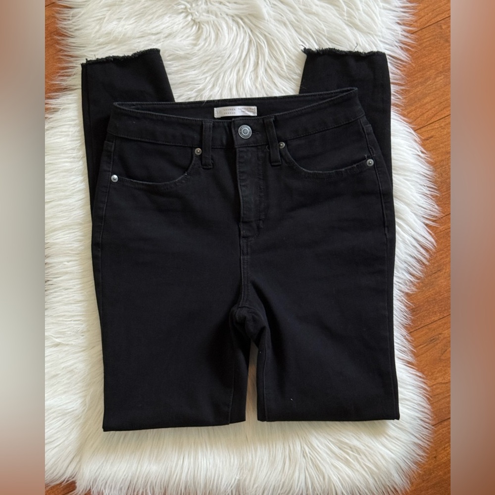 LC Lauren Conrad Super High-Rise Super Skinny Black Jeans-Size 2